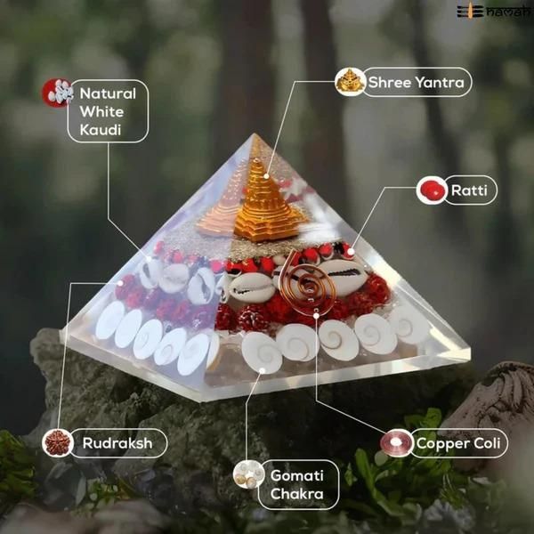 Radiant Prosperity Shree Yantra Pyramid