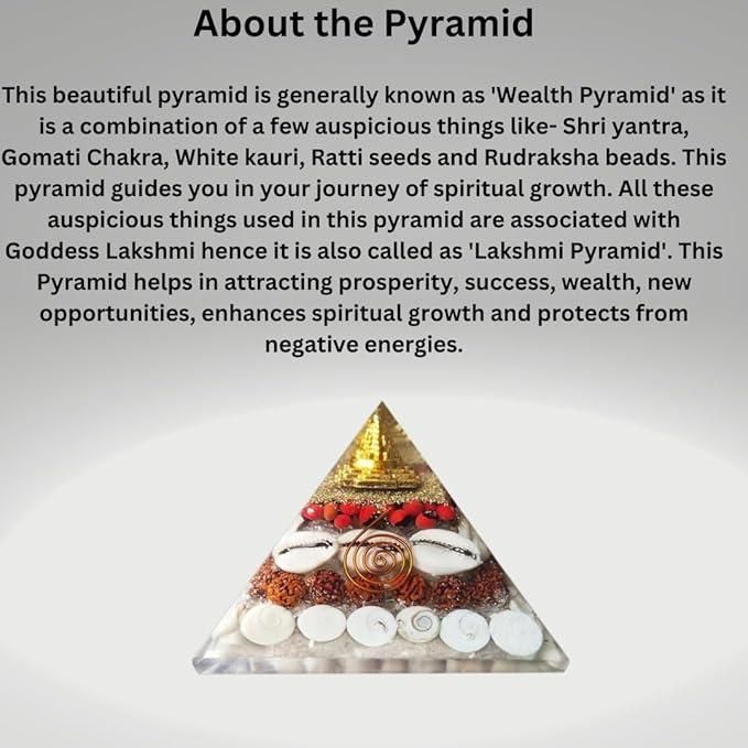 Radiant Prosperity Shree Yantra Pyramid