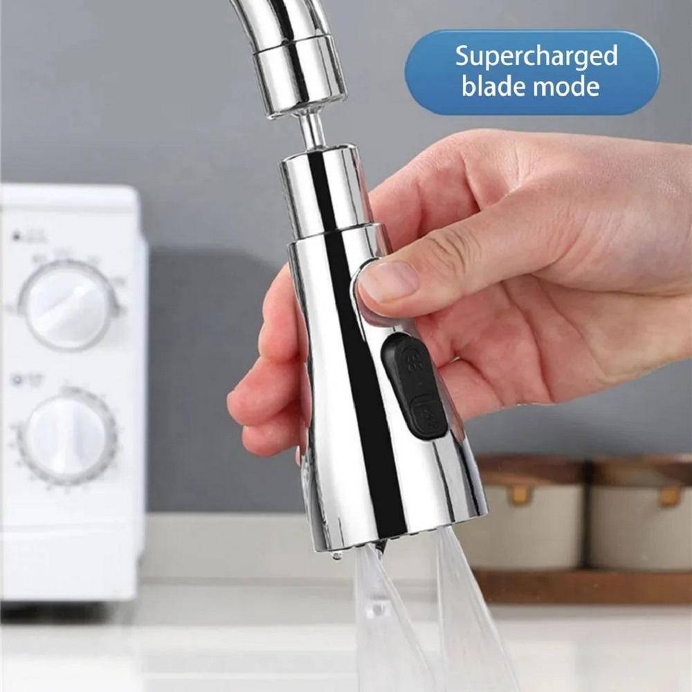 TripleFlow: 3-Mode Kitchen Sink Faucet