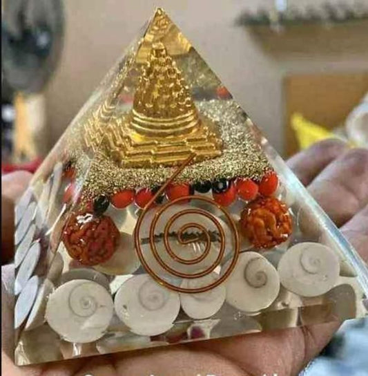 Radiant Prosperity Shree Yantra Pyramid